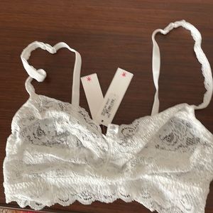 Cosabella Soft Bralet SWEETIE Never Say Never, White, Size L, Never Worn, NWT